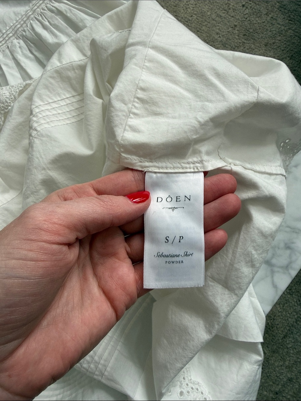 DOEN Sebastiane skirt powder - Picture 3 of 7